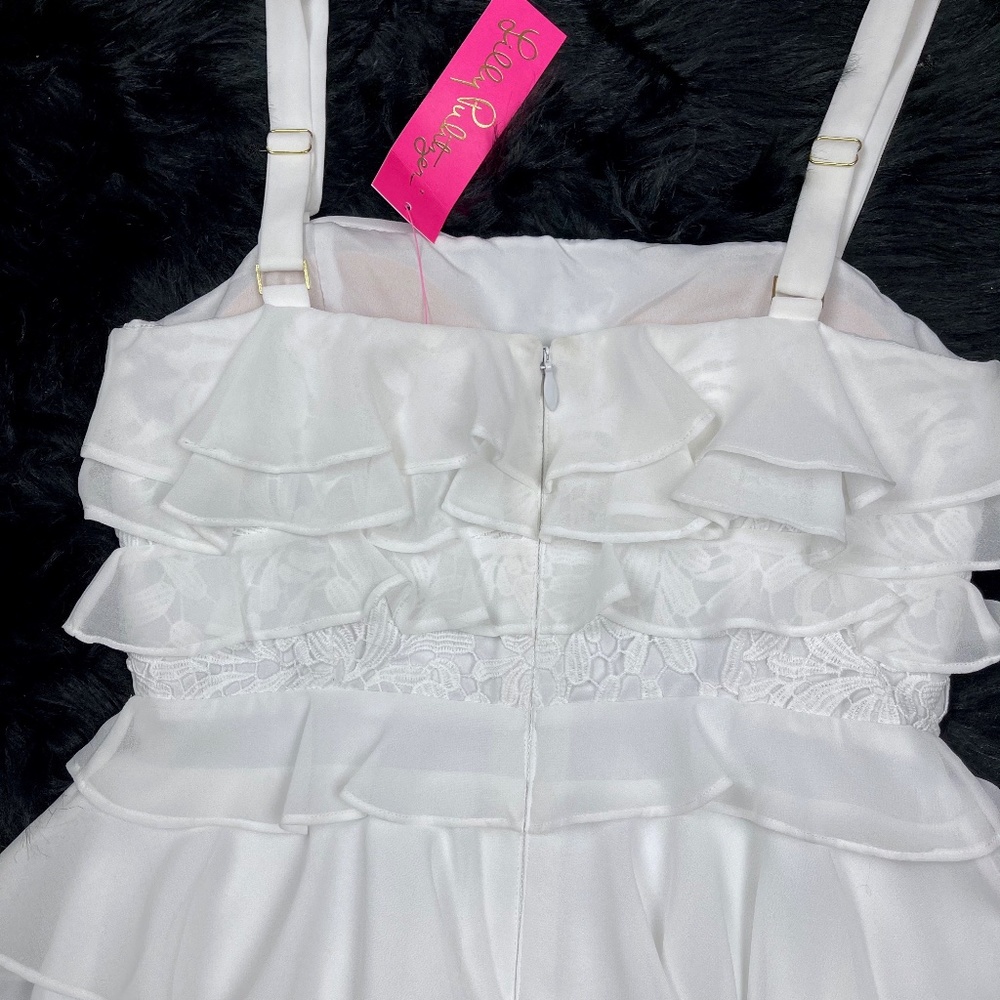 NEW! Lilly Pulitzer Olive Resort Tiered Ruffle Top - Picture 9 of 16